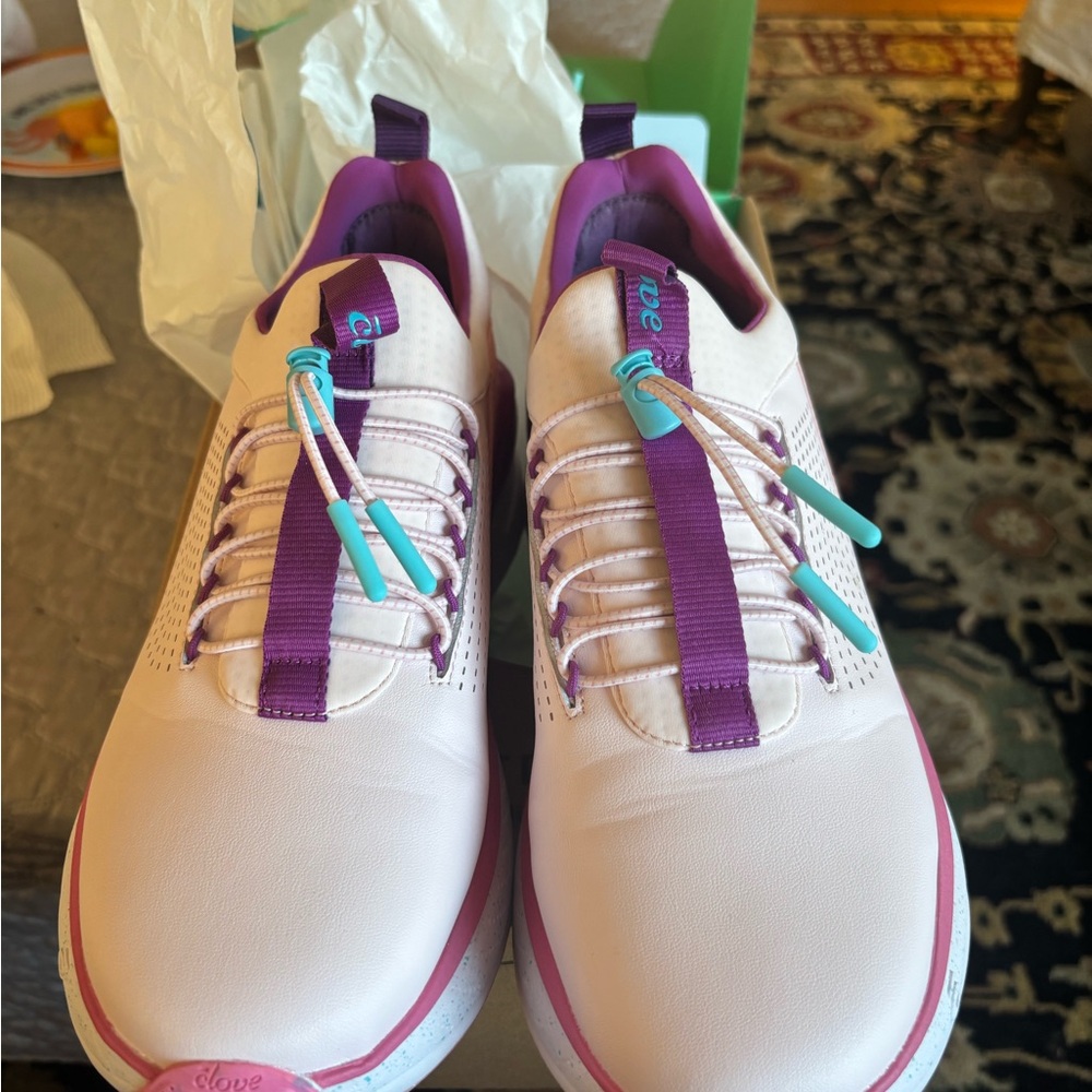 Love Purple and White Women's Sneakers